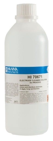 HANNA HI70671L Yosun, Mantar ve Bakteriler için Temizleme ve Dezenfeksiyon Solüsyonu (Endüstriyel Prosesler), 500 mL şişe