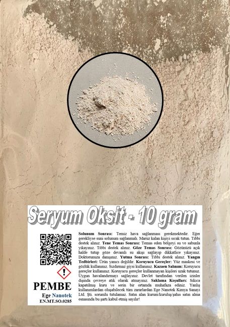 Cam Çizik Giderici Toz Pembe Seryum Oksit - 10 GRAM