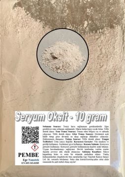 Cam Çizik Giderici Toz Pembe Seryum Oksit - 10 GRAM