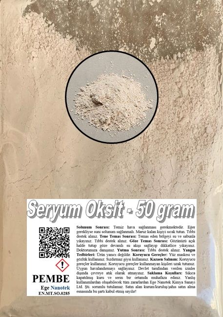 Cam Çizik Giderici Pembe Seryum Oksit - 50 GRAM