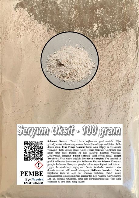 Cam Çizik Giderici Pembe Seryum Oksit - 100 GRAM