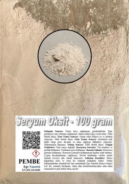 Cam Çizik Giderici Pembe Seryum Oksit - 100 GRAM