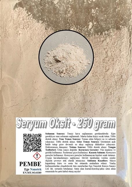 Cam Çizik Giderici Pembe Seryum Oksit - 250 GRAM