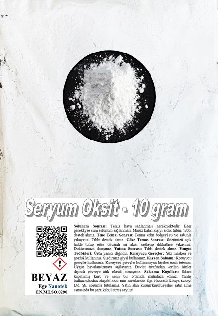 Cam Parlatma Tozu Beyaz Seryum Oksit - 10 GRAM