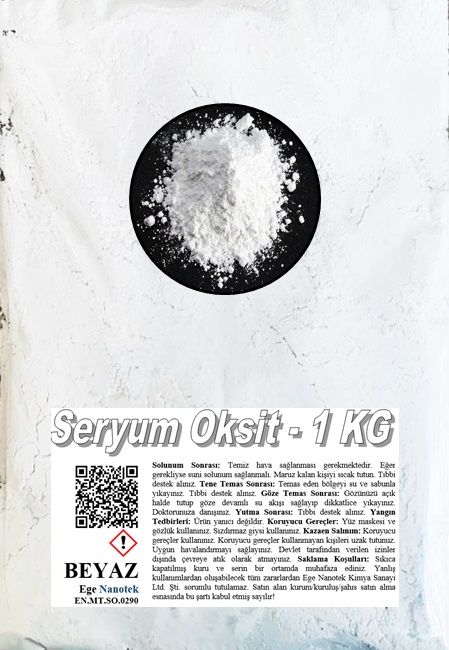 Cam Parlatma Tozu Beyaz Seryum Oksit - 1 KG