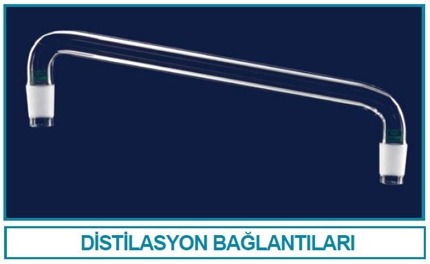 İSOLAB 065.52.029 distilasyon bağlantıları - standart - kondensersiz - erkek şilif(ler) : NS 29/32 - gövde uzunluğu 350 mm (1 adet)
