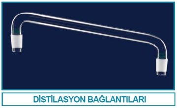 İSOLAB 065.52.029 distilasyon bağlantıları - standart - kondensersiz - erkek şilif(ler) : NS 29/32 - gövde uzunluğu 350 mm (1 adet)