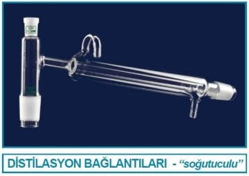 İSOLAB 065.55.002 distilasyon bağlantıları - kondenserli - standart - erkek şilif(ler) : NS 14/23 - kondenser uzunluğu 250 mm (1 adet)