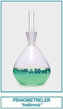 İSOLAB 023.01.050 piknometre - kalibresiz - 50 ml (1 adet)
