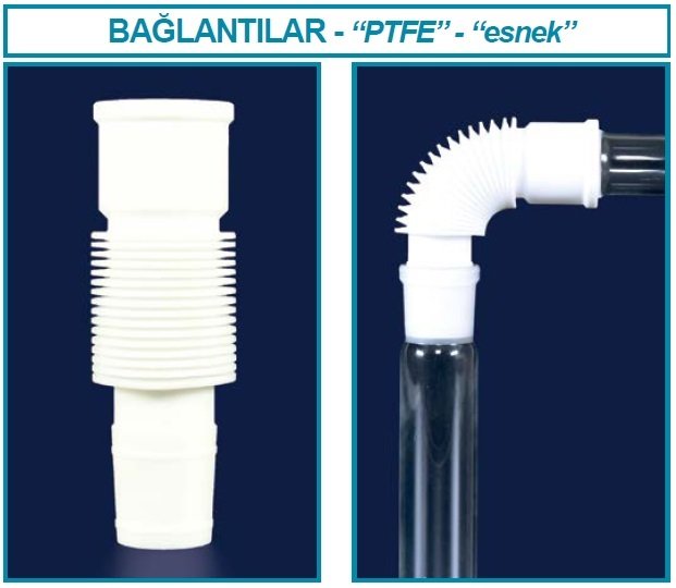 İSOLAB 065.36.019 adaptör - esnek - PTFE - NS 19/26 (1 adet)