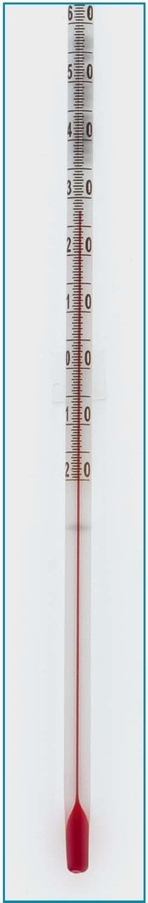 İSOLAB 059.02.002 termometre - baget tipi - alkollü - ( -20/+110 ) (10 adet)