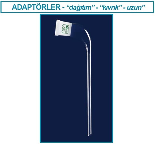 İSOLAB 065.31.029 adaptör - aktarım - distilasyon için - eğimli - dişi şilif - NS 29/32 - 200mm (1 adet)
