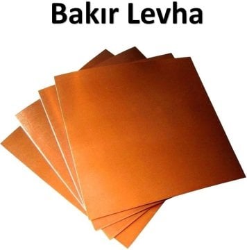 2.5 mm Bakır Levha 1000x500 mm