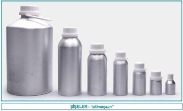 İSOLAB 061.14.901 şişe - vida kapaklı - dar boyun - alüminyum - 1200 ml (10 adet)