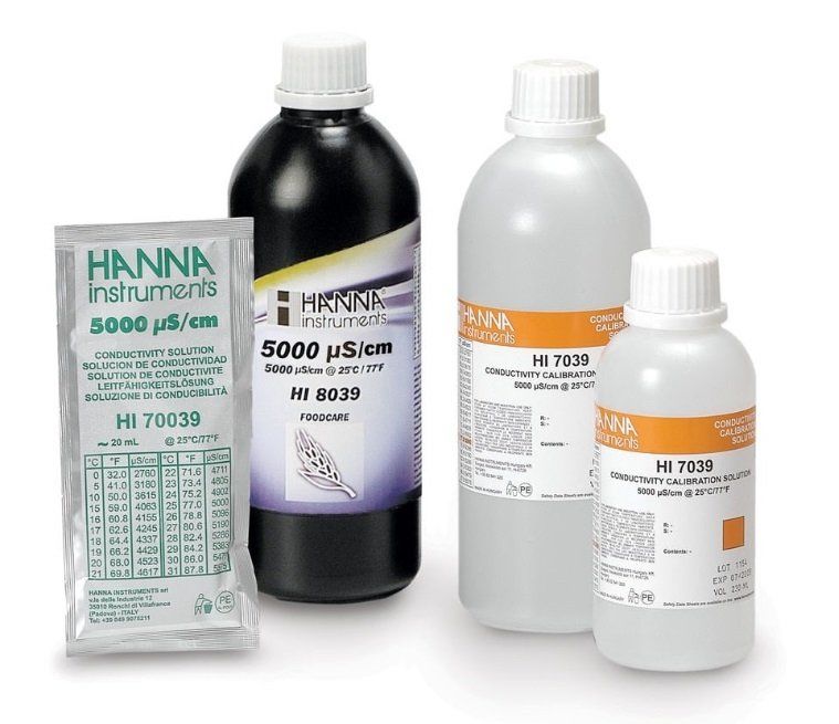 HANNA HI8039L 5000 uS/cm EC değeri - 25oC, 500 mL FDA şişe