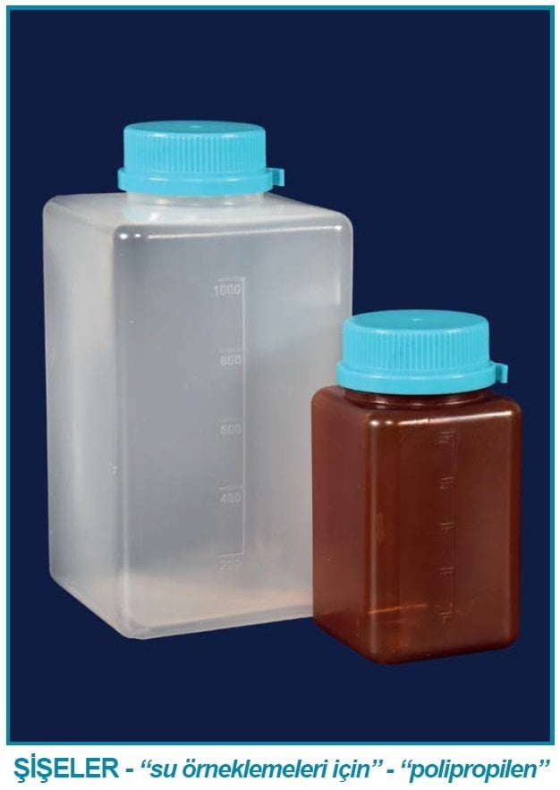 İSOLAB 061.23.500 sise - su numune - PP - sodiumtiyosülfatlı - şeffaf - steril R - 500 ml (84 adet)