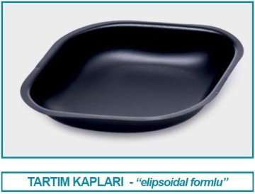 İSOLAB 037.16.005 tartım kabı - P.S - elips form - siyah - 5 ml - gamma steril (10 adet)