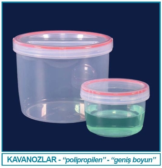 İSOLAB 061.13.006 kavanoz - geniş boyun - polipropilen - 1420 ml (1 adet)