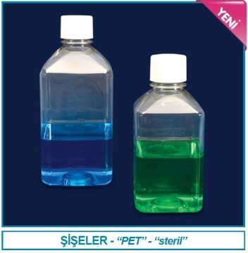 İSOLAB 061.09.250 şişe - PET - steril - 250 ml (96 adet)