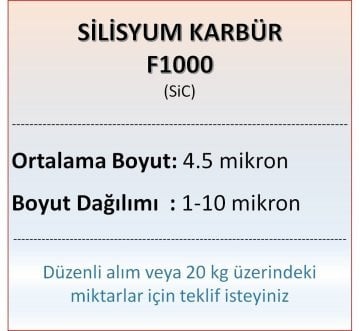 Silisyum Karbür F1000 - SiC- 4.5 mikron
