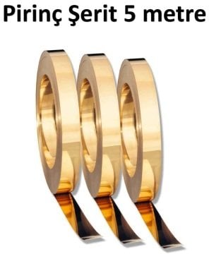 0.5 mm Pirinç Şerit 15 mm x 5 metre