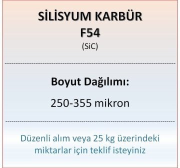 Silisyum Karbür F54 - SiC - 250-355 mikron