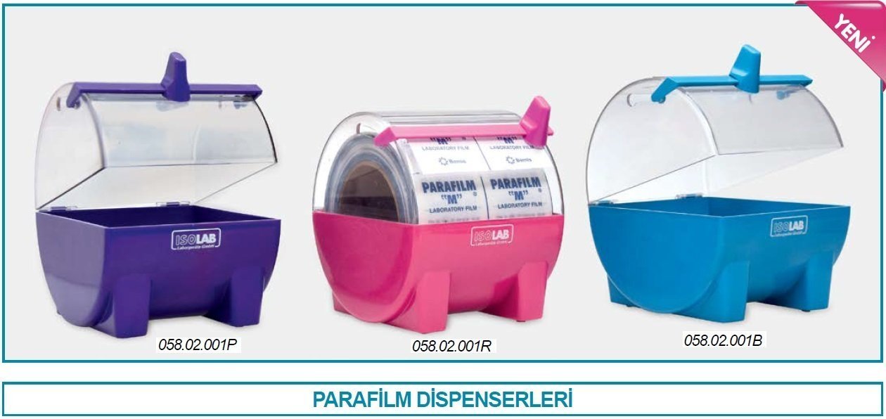 İSOLAB 058.02.001R parafilm dispenseri - rubi (1 adet)