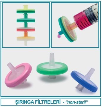 İSOLAB 094.02.002 şırınga filtre - M&Nagel - PTFE - 0.45/25 (100 adet)