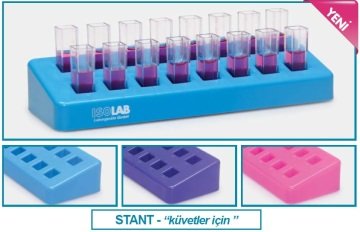 İSOLAB 098.03.002R stant - küvet için - rubi (1 adet)