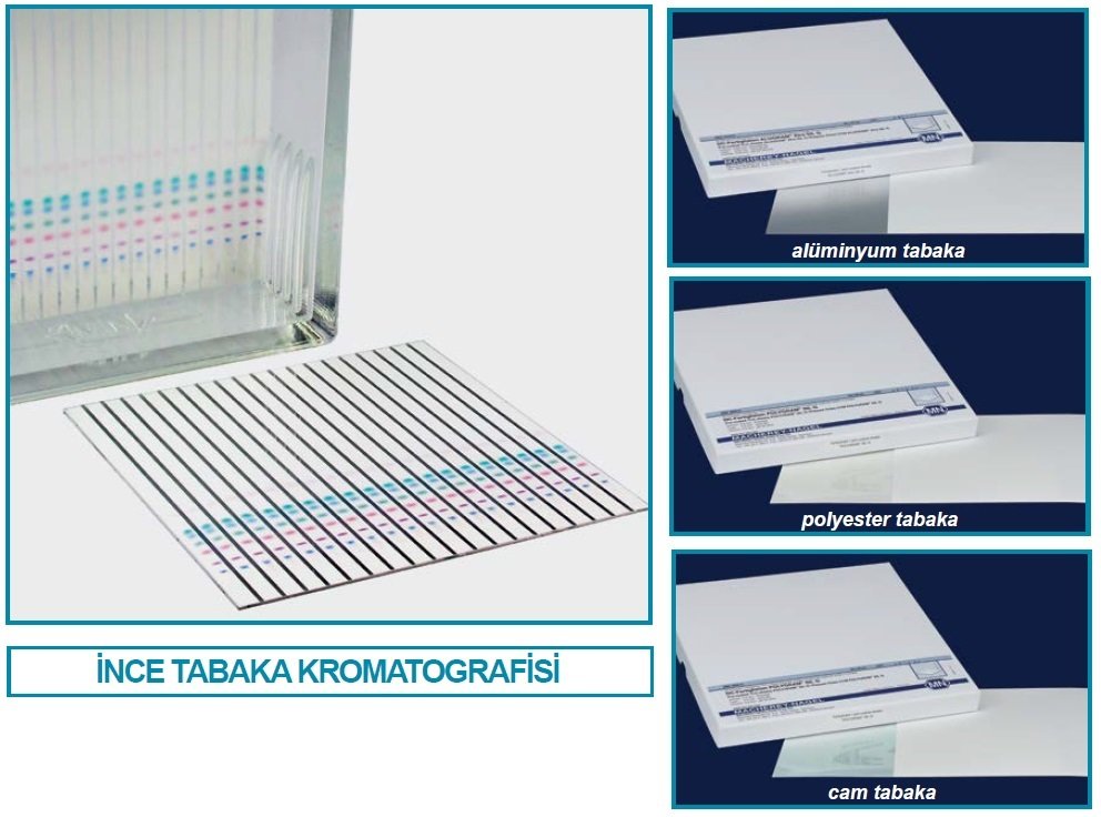 İSOLAB 108.01.003 TLC plaka - 20x20 cm - GLASS tabaka - SIL G - 25 / UV 254 + 366 (25 adet)