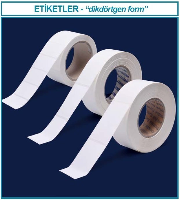 İSOLAB 099.03.090 etiket - dikdörtgen - 90 x 50 mm (1000 etiket)