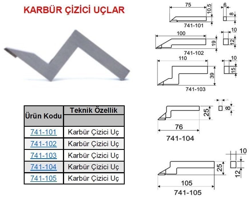 Mihengir Karbür Çizici Uç