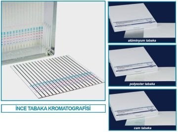 İSOLAB 108.01.014 TLC plaka - 20x20 cm - ALUGRAM ''Xtra'' tabaka - SIL G (25 adet)