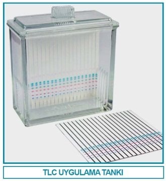 İSOLAB 108.01.016 TLC kromatografi haznesi - cam (1 adet)