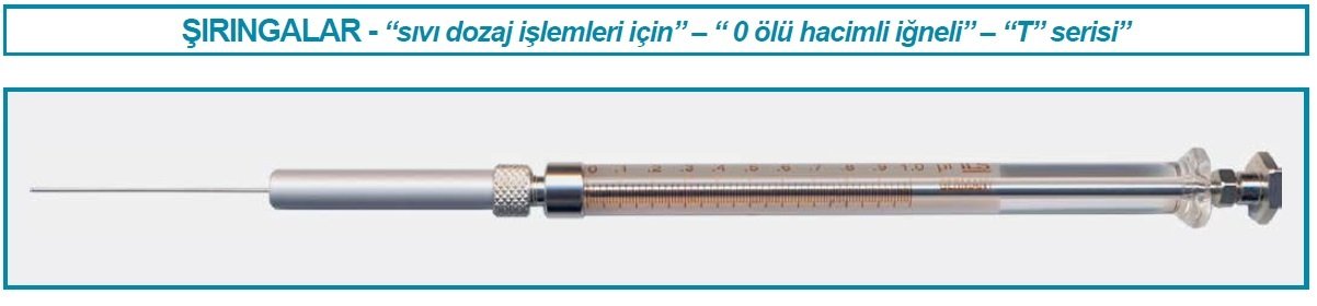 İSOLAB 094.31.020 şırınga - 0 ölü hacim iğneli - seri T - iğne tipi A - 2.0 ul (1 adet)