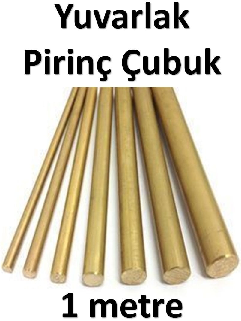 40 mm Yuvarlak Pirinç Çubuk 1 metre