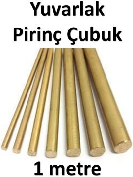 30 mm Yuvarlak Pirinç Çubuk 1 metre