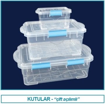 İSOLAB 062.39.907 saklama kutusu - çift açılımlı - 7.50 lt (1 adet)