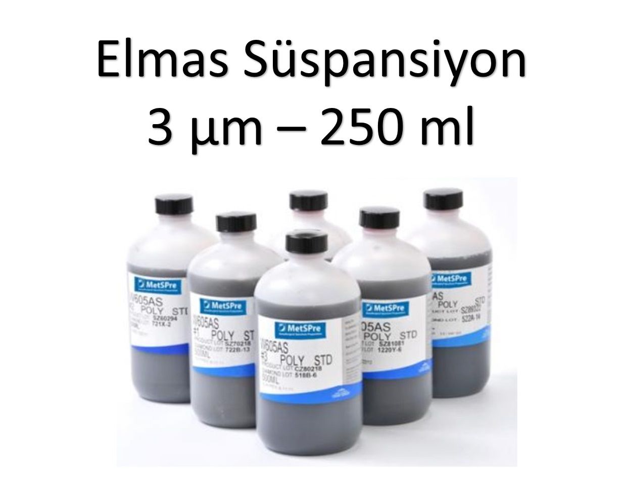 ELMAS SUSPANSIYON MONO KRİSTALİN 3 μm mikron 250 ML