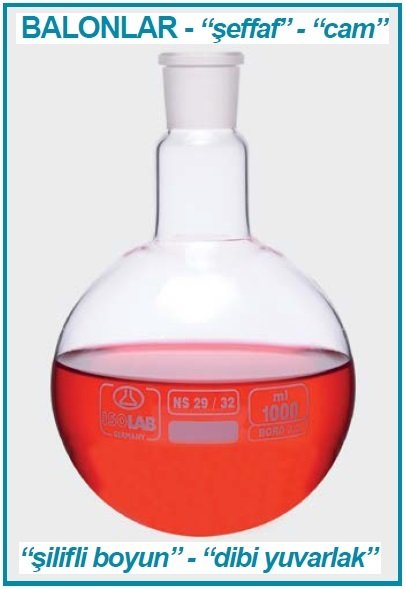 İSOLAB 030.02.102 balon - cam - dibi yuvarlak - şilifli - 100 ml - NS24/29 (1 adet)