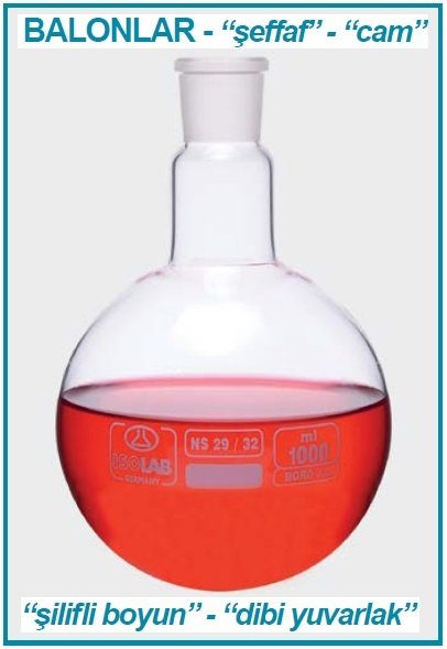 İSOLAB 030.02.252 balon - cam - dibi yuvarlak - şilifli - 250 ml - NS29/32 (1 adet)
