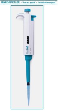 İSOLAB 011.06.050 otomatik pipet - ISOLAB - tek kanal - 5-50 ul (1 adet)