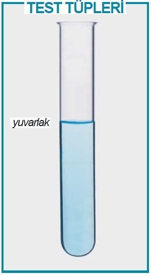 İSOLAB 077.04.004 tüp - P.P - yuvarlak tabanlı - 16 x 100 mm (500 adet)