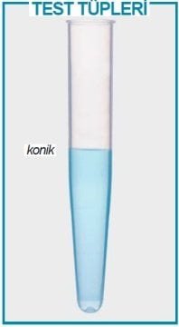İSOLAB 077.04.006 tüp - P.P - konik tabanlı - 16 x 100 mm (500 adet)