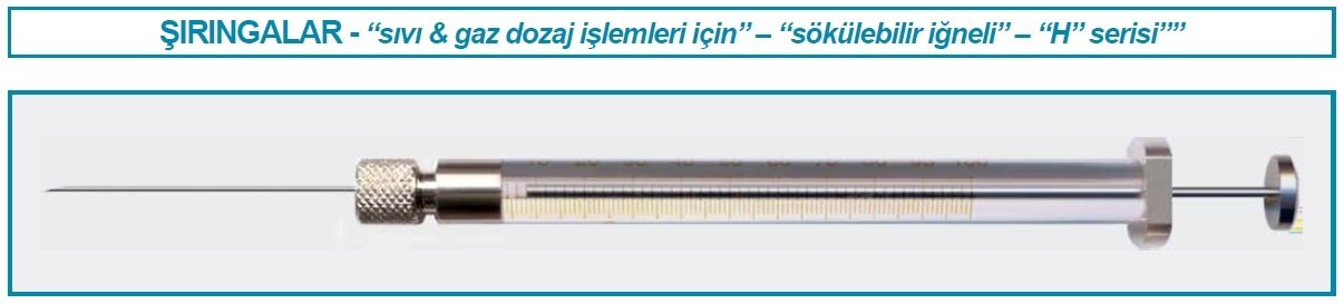 İSOLAB 094.51.005 şırınga - sökülebilir iğneli - seri H - iğne tipi A - 5 ul (1 adet)