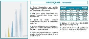 İSOLAB 005.01.003 pipet ucu - mavi - 1000 ul (500 adet)