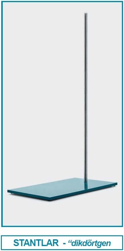 İSOLAB 049.01.150 laboratuar standı - metal - dikdörtgen form - 150 x 300 mm (1 adet)