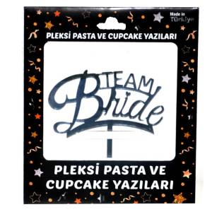 Team Bride Pleksi Pasta Süsü Gümüş