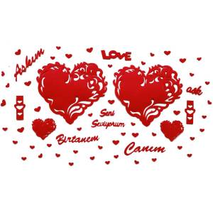 Romantik Masa Süsleme Keçe Set