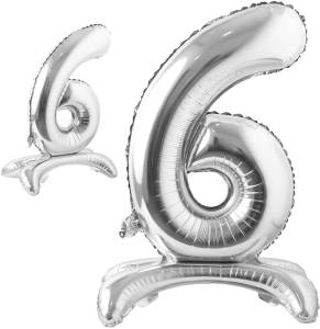 Ayaklı 6 Rakam Folyo Balon